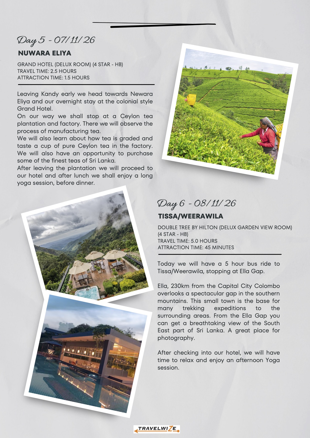 Mystical Sri Lanka Itinerary page 3